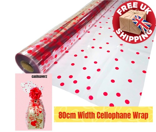 Red dots clear - dots, cellophane