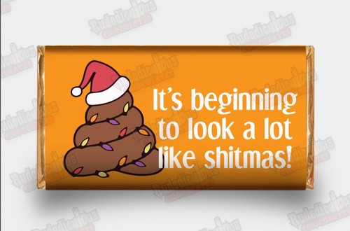 Rude christmas funny chocolate - christmas,