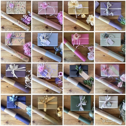 Birthday wrapping paper kraft - birthday,