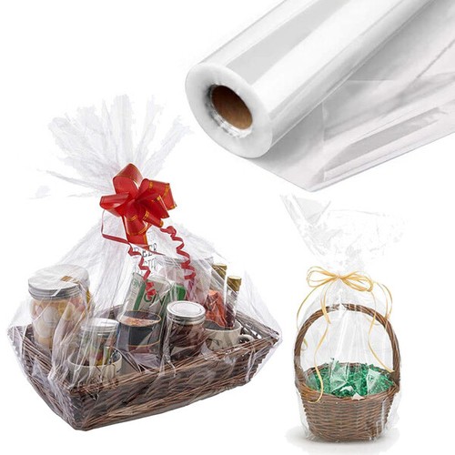 Clear cellophane wrapping - cellophane, gift