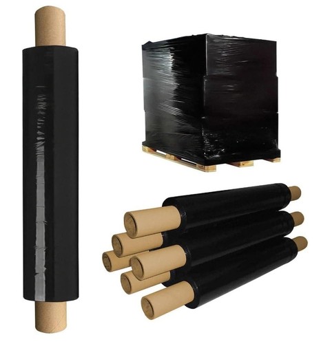 Black pallet wrap extended - black,