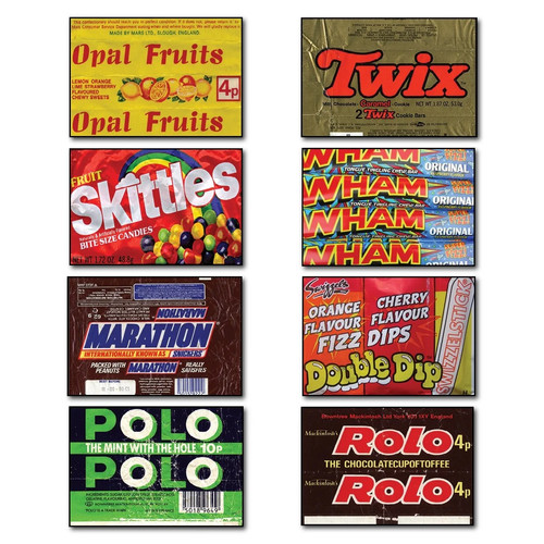 Retro sweet wrapper fridge - sweet,