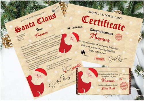 Personalised letter from santa - personalised,