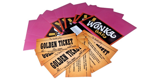 Wonka chocolate bar wrapper - wonka,