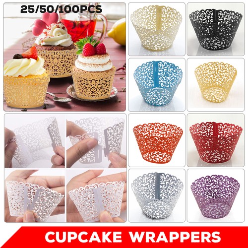 Cupcake wrapper lace laser cut - cupcake,