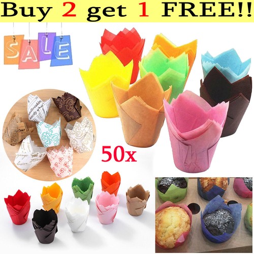 50x large tulip - large, muffin