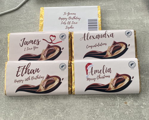 Personalised chocolate bar - personalised,