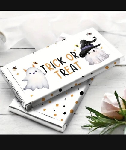 Halloween chocolate wrapper - halloween,