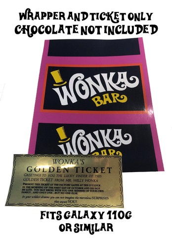Willy wonka chocolate wrapper - wonka,