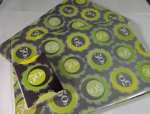 50th birthday gift wrap 2 - 50th, wrap......2
