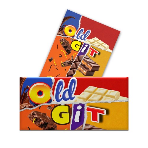 Old git funny chocolate - git,