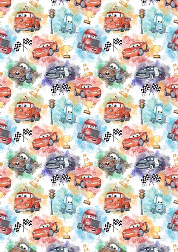 Disney cars birthday wrapping - cars,