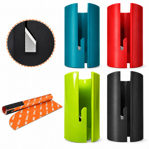 Sliding wrapping paper cutter - sliding,