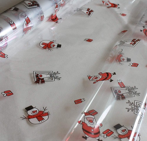 Santa snowman cellophane wrap - santa,