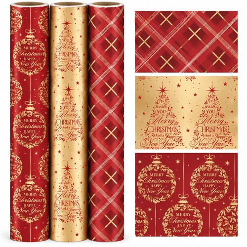 Foil christmas wrapping paper - foil,