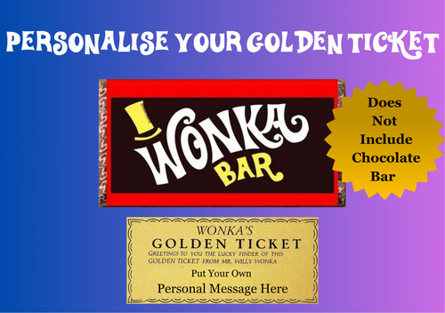 Wonka chocolate bar - wonka, wrapper